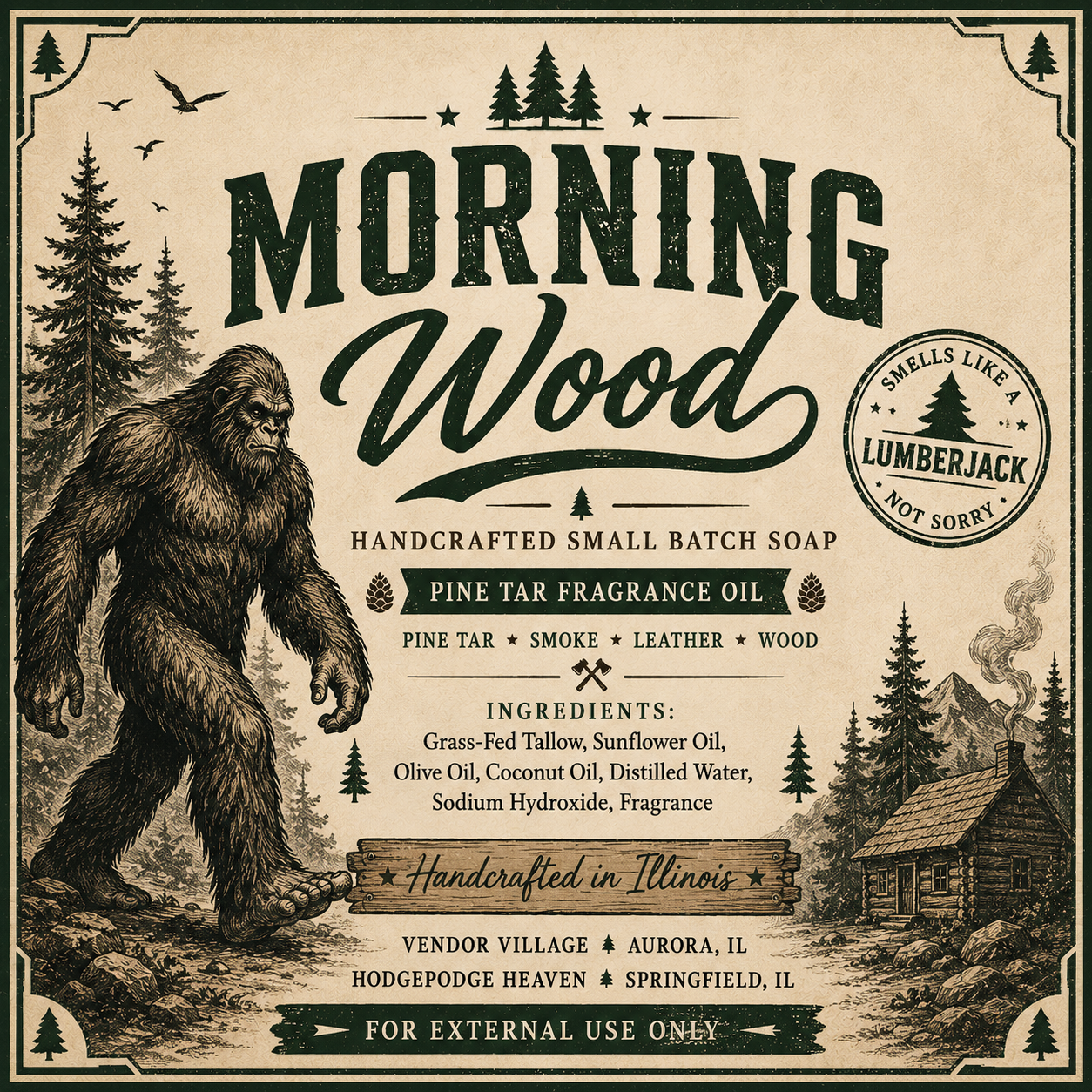 Morning Wood / Grass-Fed Tallow Soap