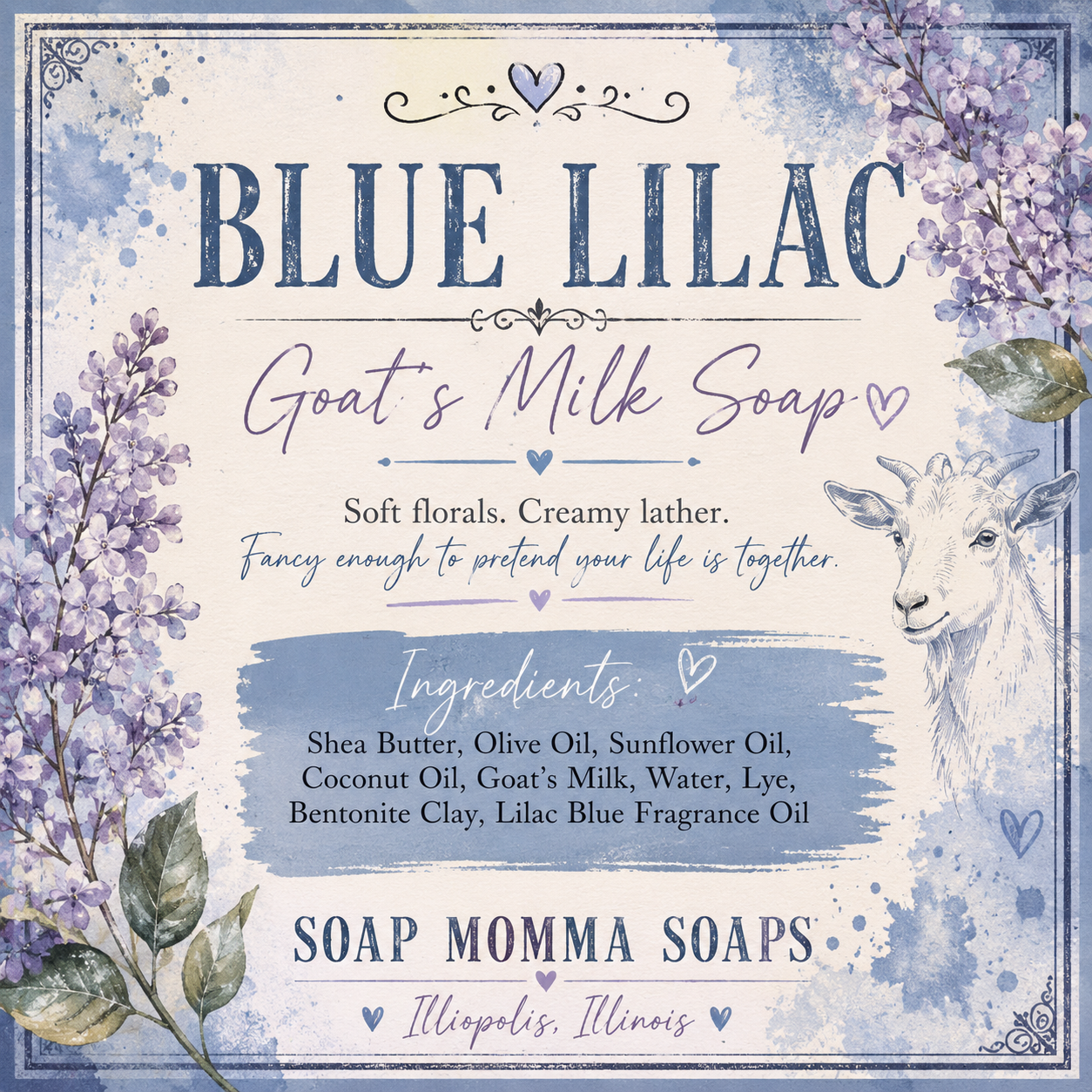 Blue Lilac / Goat Milk Soap