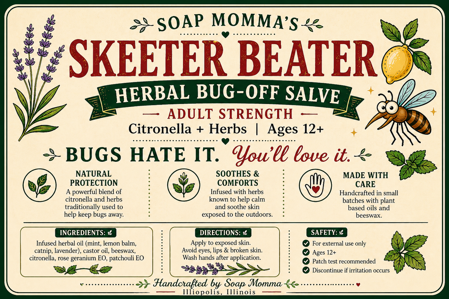 Skeeter Beater | Herbal Bug-Off Salve