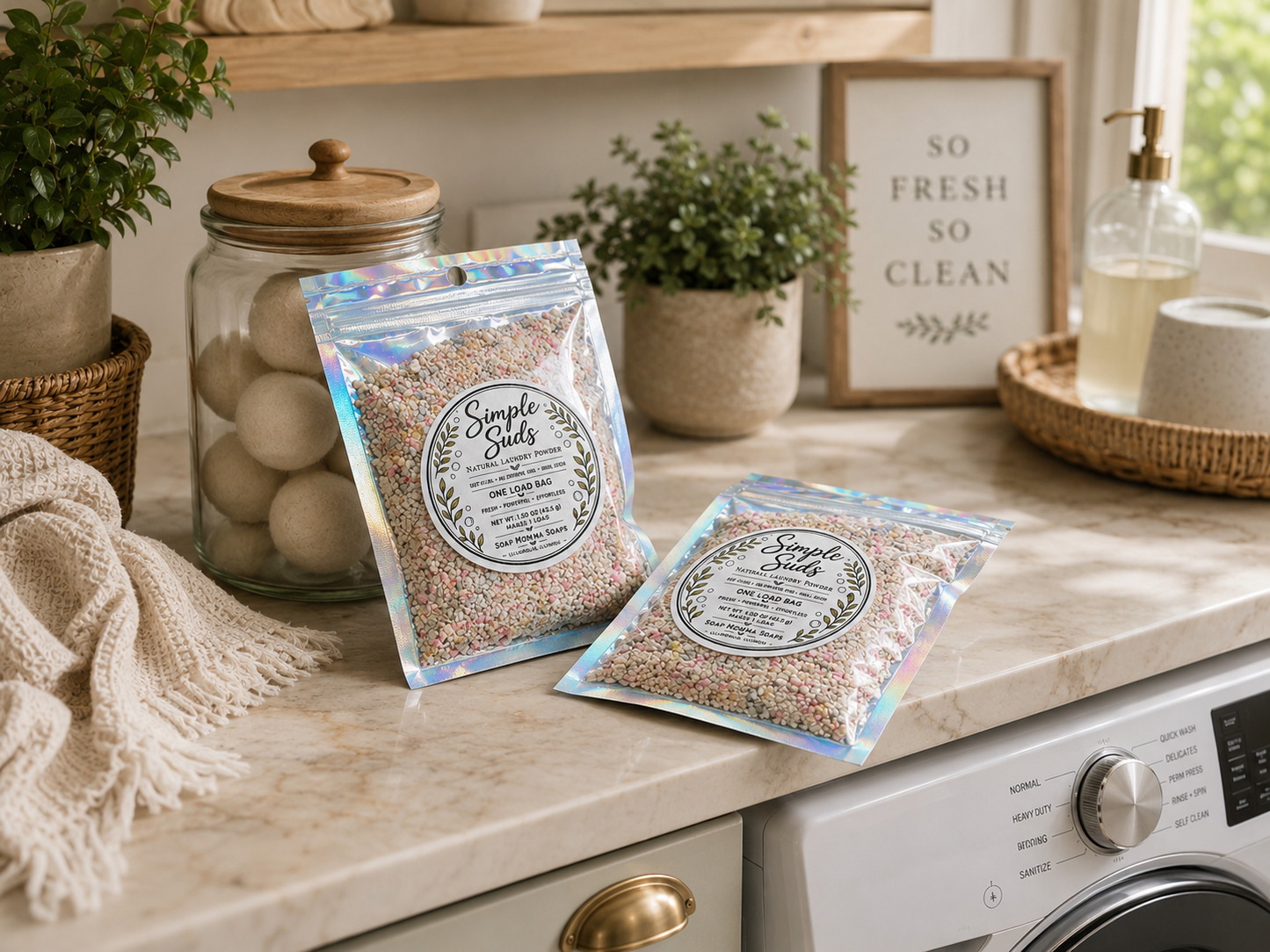 Simple Suds – Natural Laundry Powder Trial Bag