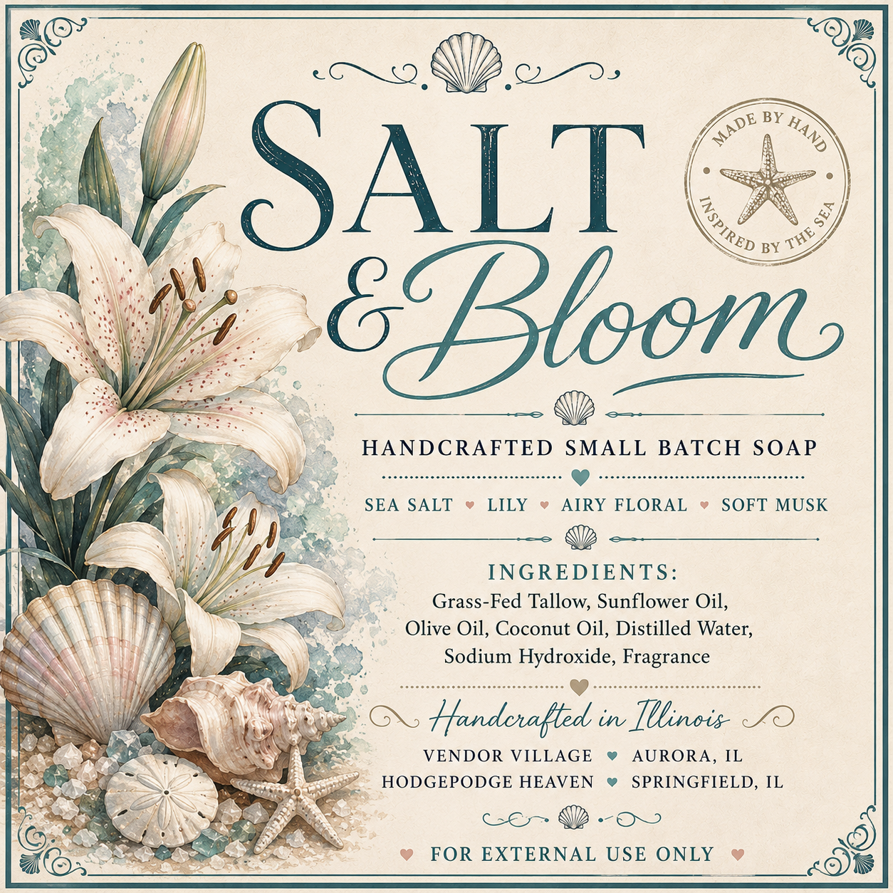 Salt & Bloom / Grass-Fed Tallow Soap