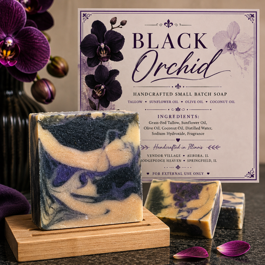 Black Orchid / Grass-Fed Tallow Soap