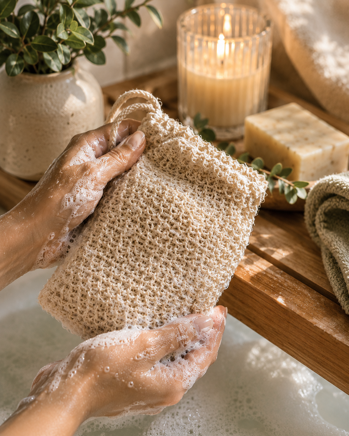 Suds Sack | Exfoliating Soap Saver Bag