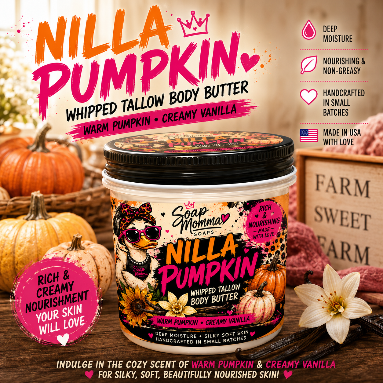 Nilla Pumpkin Tallow Body Butter