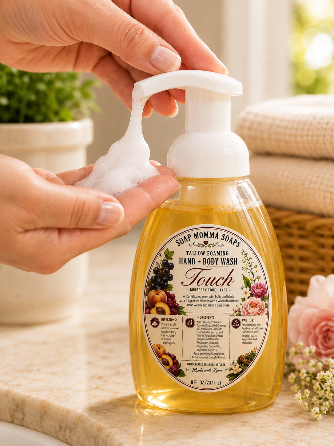 ✨ Touch Tallow Foaming Hand + Body Wash ✨