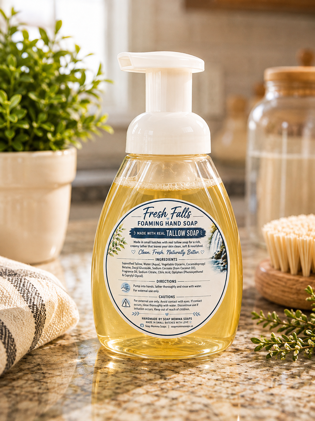 💦 Fresh Falls Tallow Foaming Hand Soap